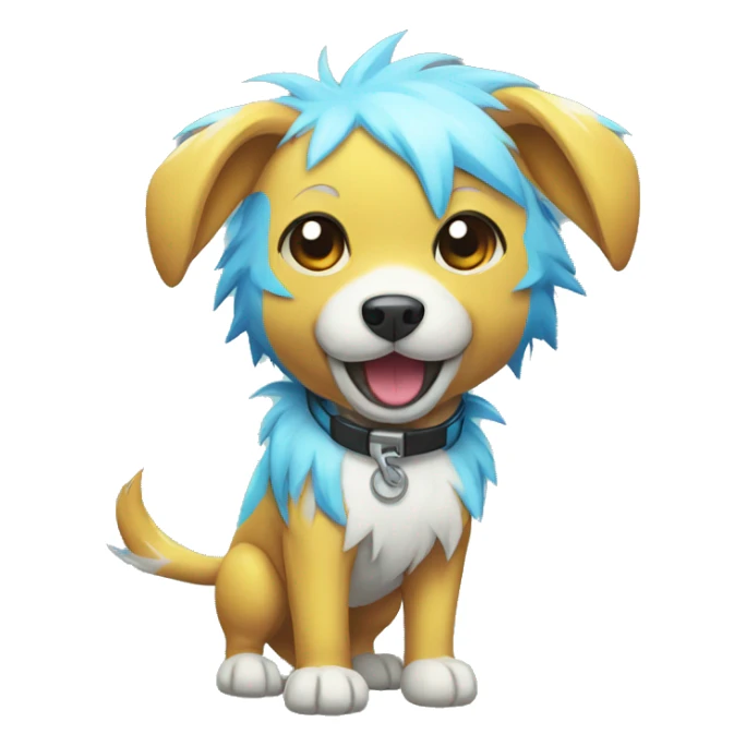Colorful Electric Dog Pokémon sticker