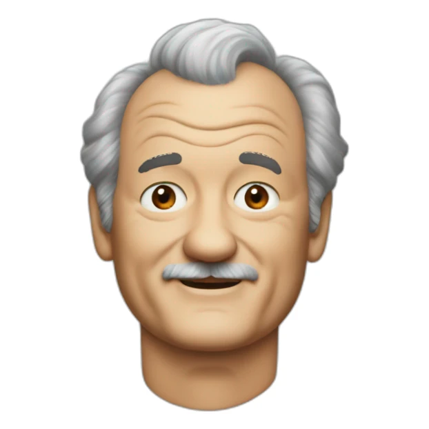 Bill murray black hair sticker