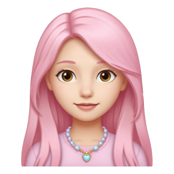 Aesthetic girl with light pink accessories  sticker