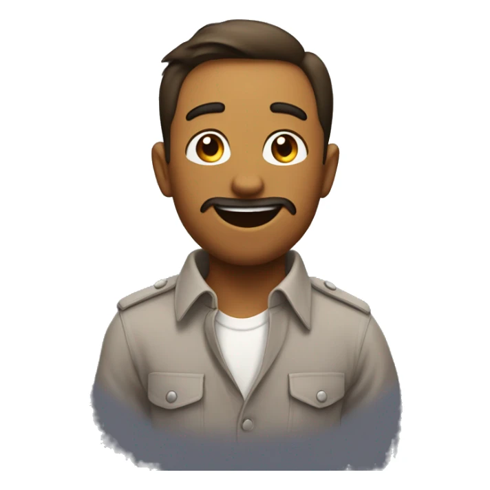 Emoji pulling the collar of his shirt and looking up and away while blushing  sticker