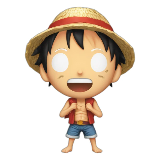 Luffy qui mange de la viande sticker