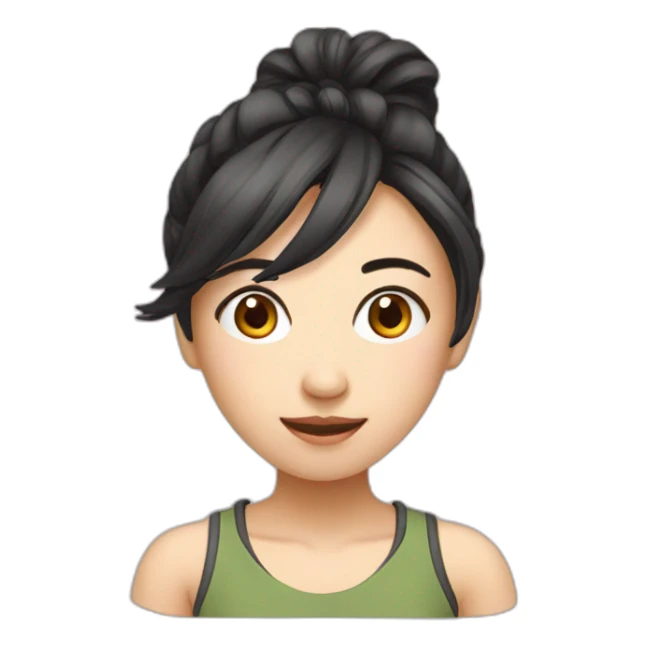 asian girl online game streaming sticker