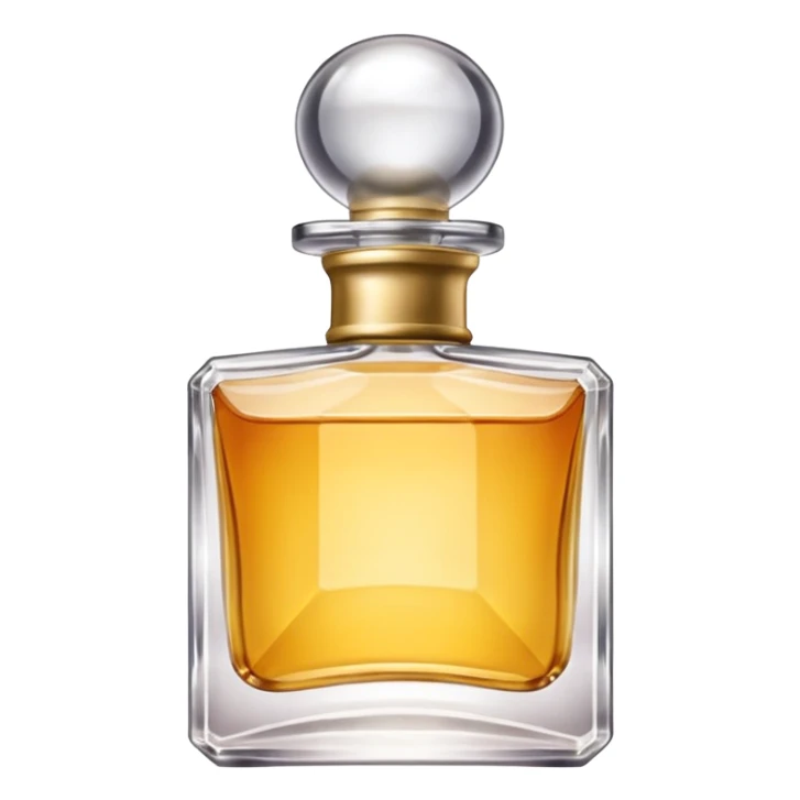 realistic square shaped close bottle of perfume  sticker