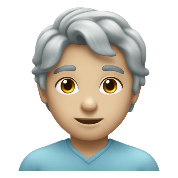 Heart-coloured-pastel-grey-blue-shade sticker