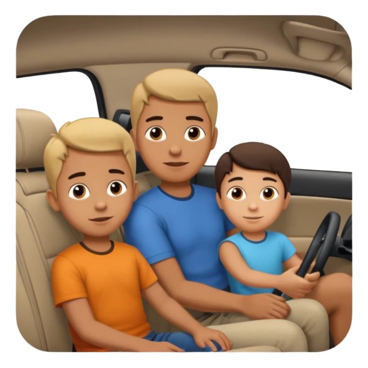 A Kid In A Car Interior In The  Seat With Your Dad sticker