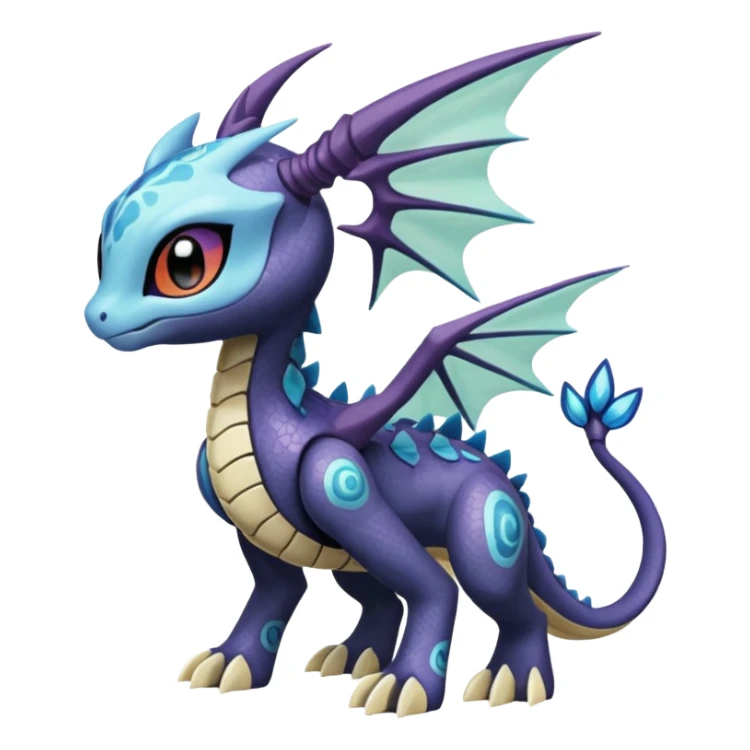 Meloetta-Dialga-Spyro-Toothless-Stitch-Pokémon-Fakémon-creature-hybrid sticker