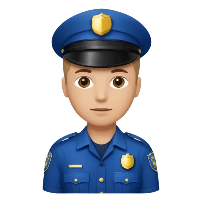 Police officer with one arm sticker