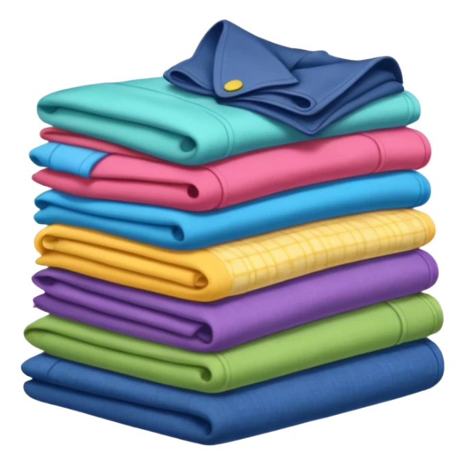 folded clothes sticker