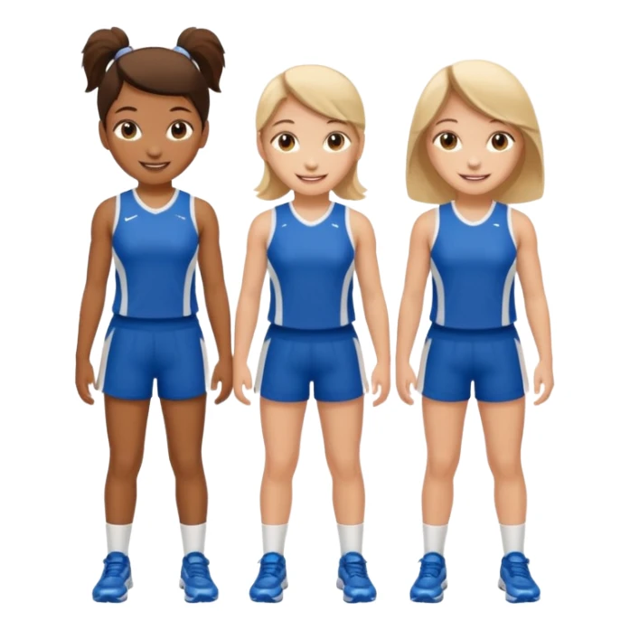 young girls school sports sticker