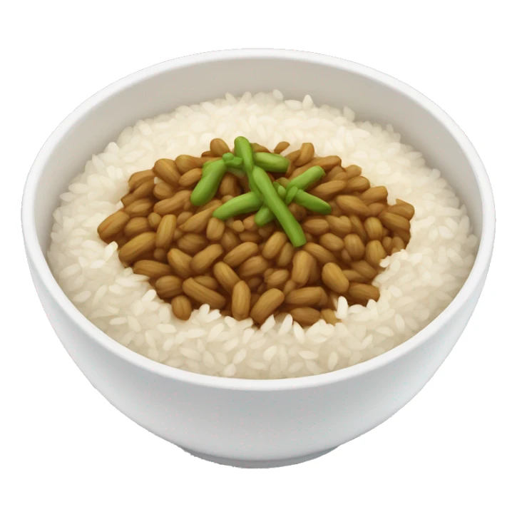 a bowl of rice sticker