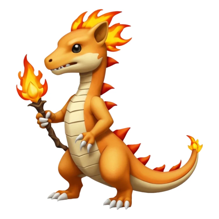 Marowak-Cubone-Charmeleon-fusion (full body) sticker