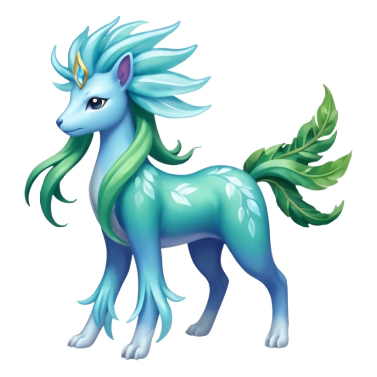Suicune-Aurorus-Meganium-fusion (full body) sticker