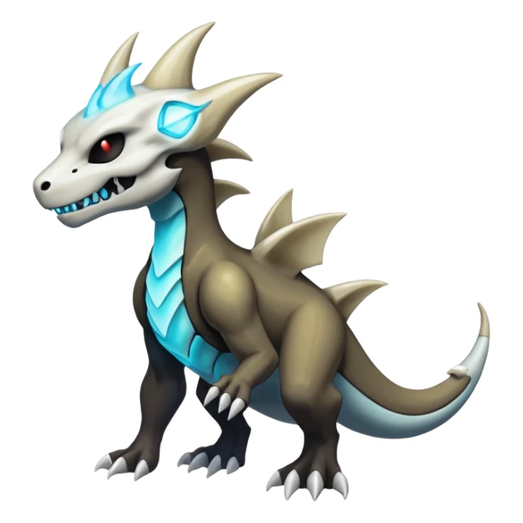 Shiny Bioluminescent Evil Glowing Ethereal Eldritch Marowak-Duskull-Darkdramon-fusion sticker