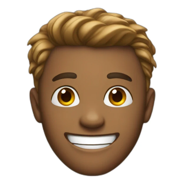 A confidential young man with a energetic smile  sticker