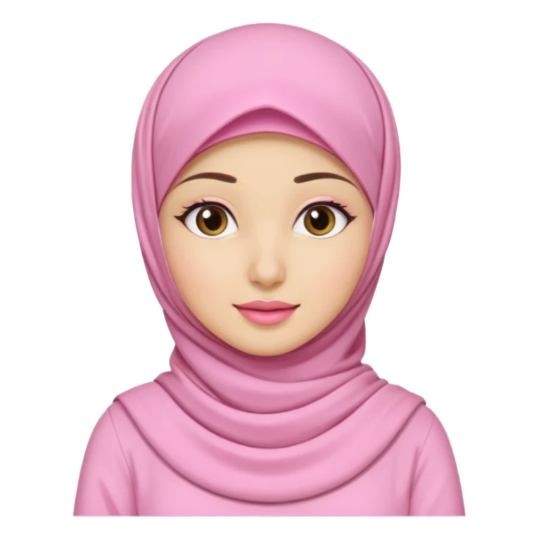 wanita hijab pink baju putih lagi skincare sticker