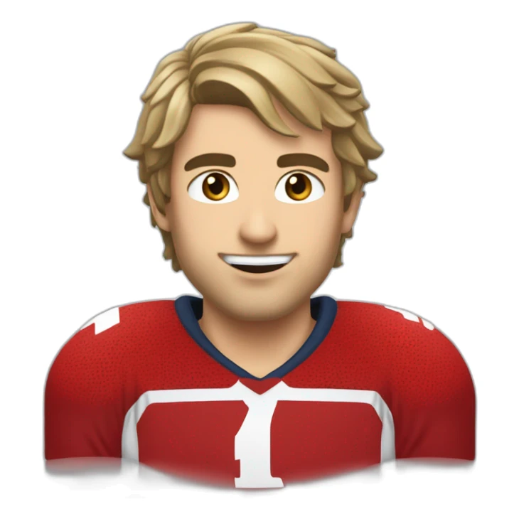 Éric Girard qui joue au hockey sticker