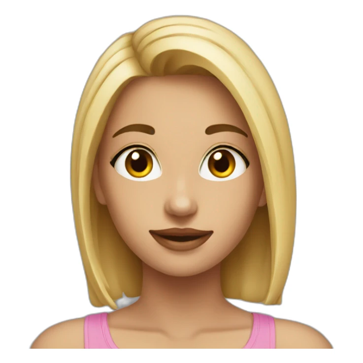 Kind girl braun sticker