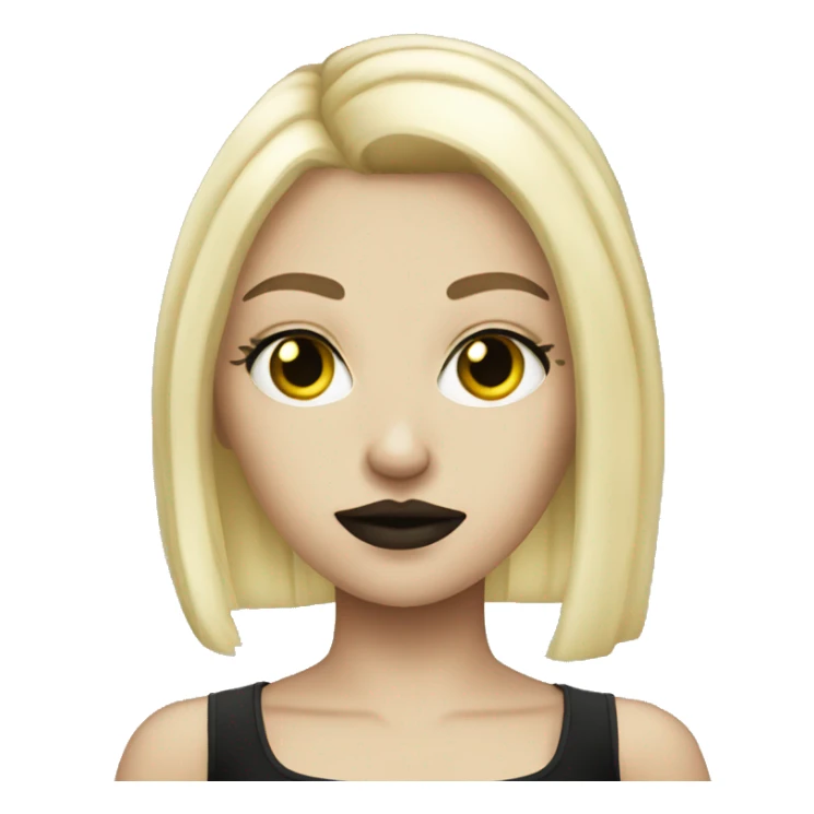 gothic blonde girl sticker
