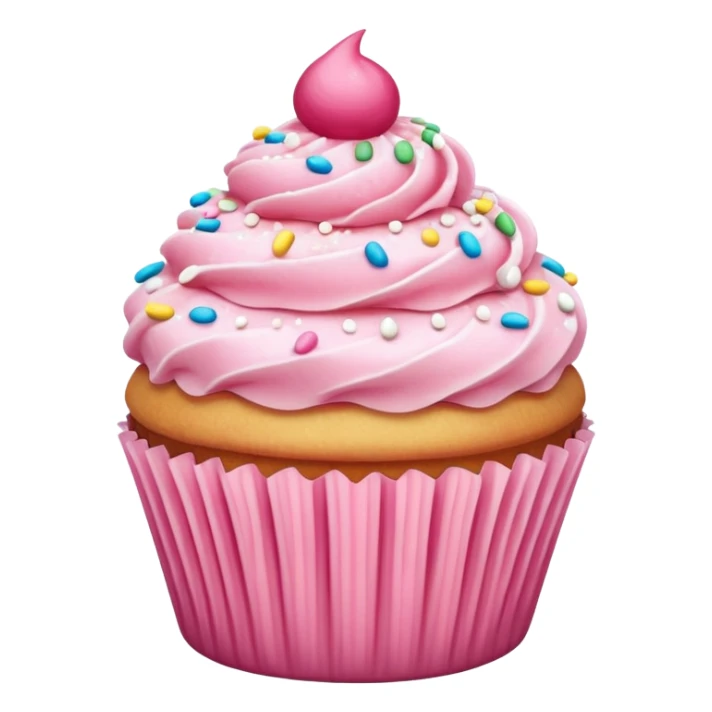 Cupcake with pink icing sticker