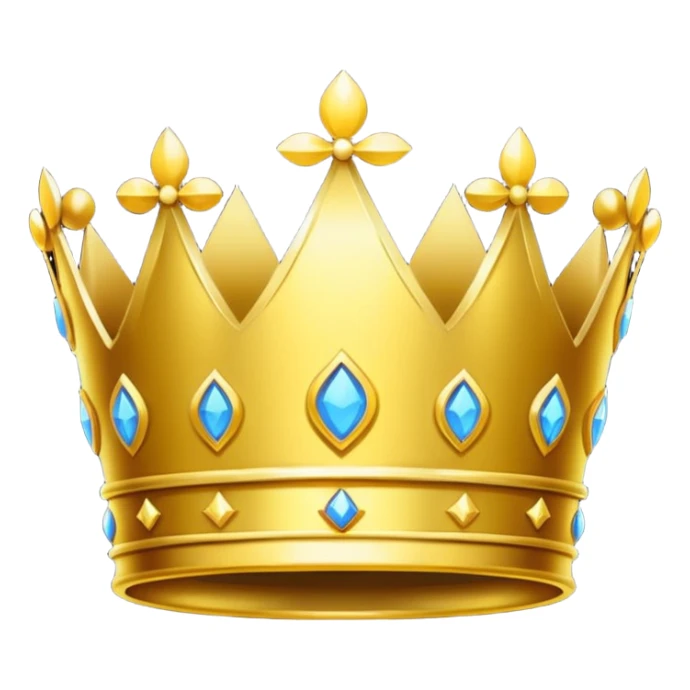 neon symbol of royal crown sticker