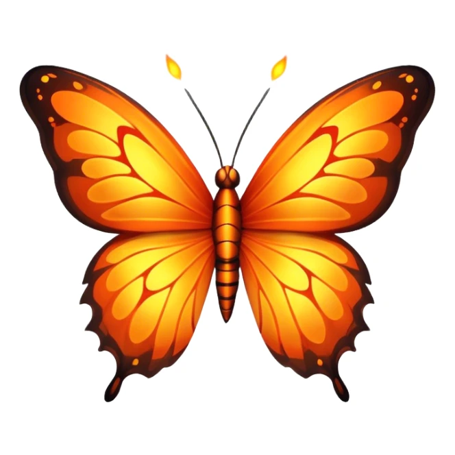 fire butterfly  sticker
