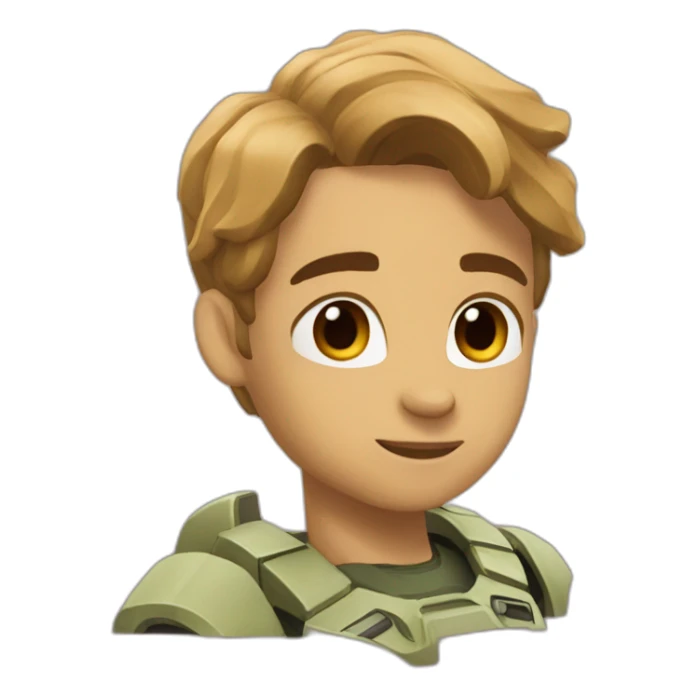 I love you from halo major sticker