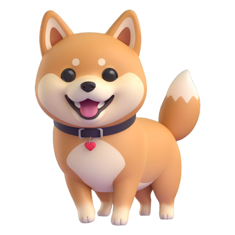 shiba inu, excited sticker