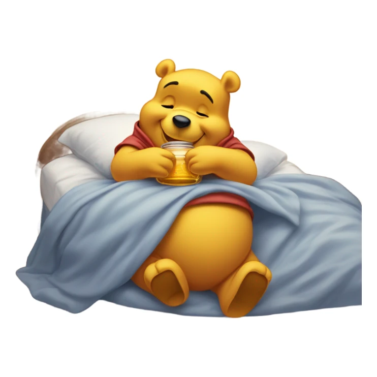 Winnie the Pooh saying goodnight sticker