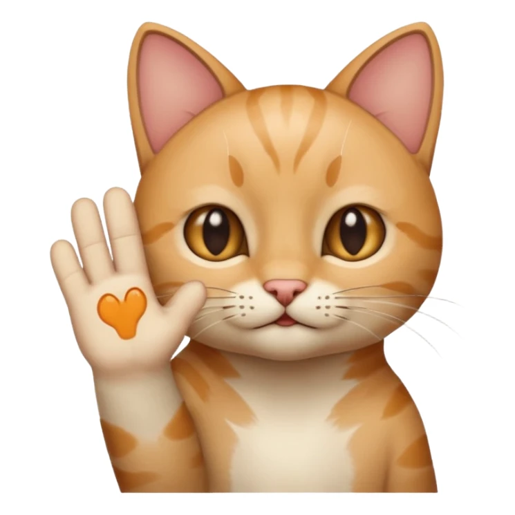 Now it's the same thing, but we want the cat's paw sign. sticker