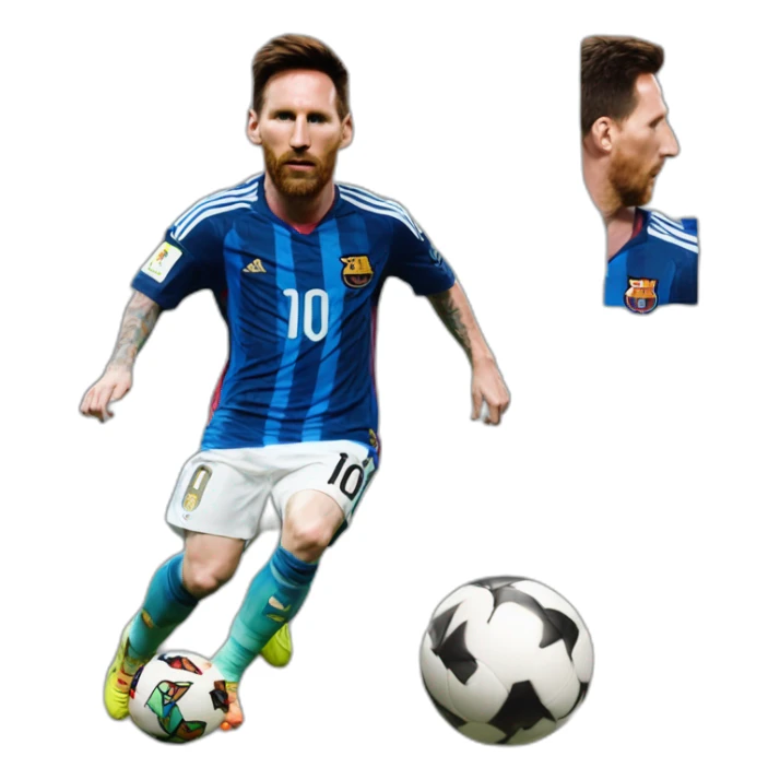 messi whit a target of uno sticker