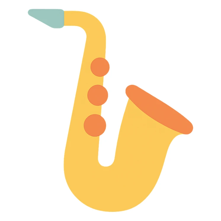 saxophone sticker