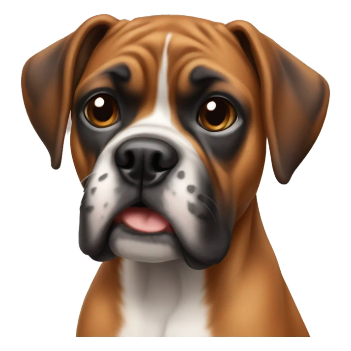 Petite boxer dog sticker
