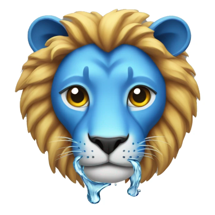  lion shaped water sticker