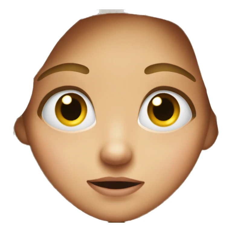 
A surprised girl with starry eyes sticker