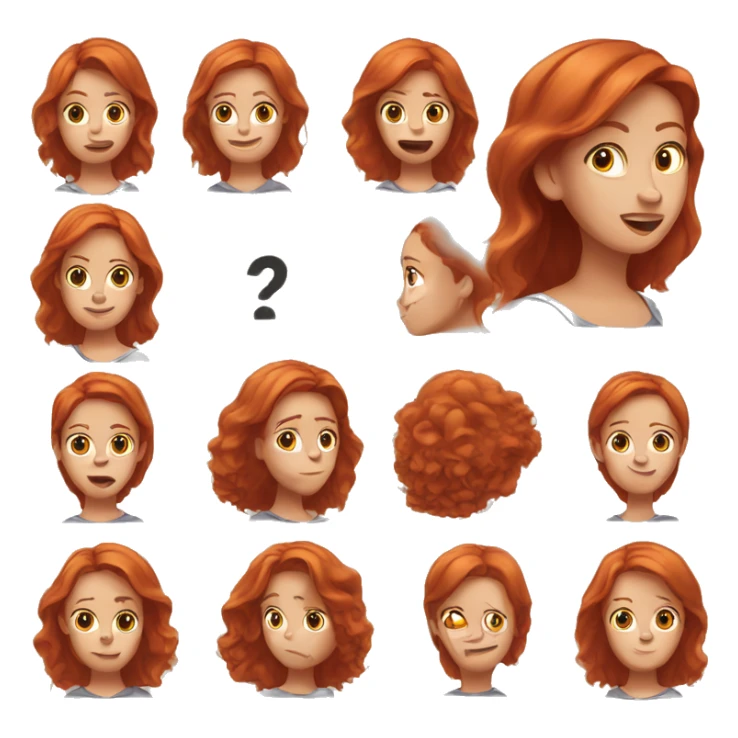 A red hair 21 year old woman that feels tremor  sticker