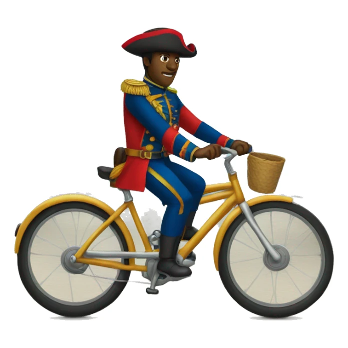 Genere Dessalines sur un vélo  sticker