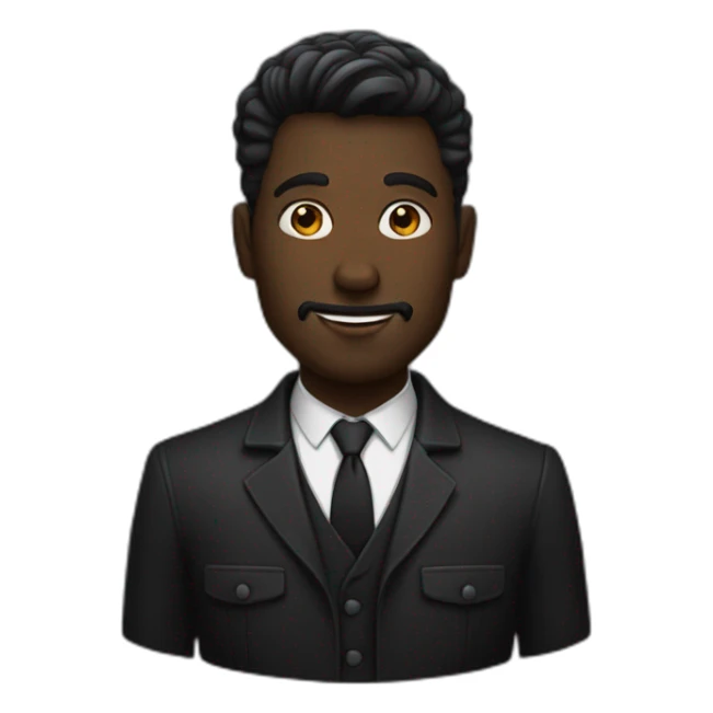 Noir homme gay sticker