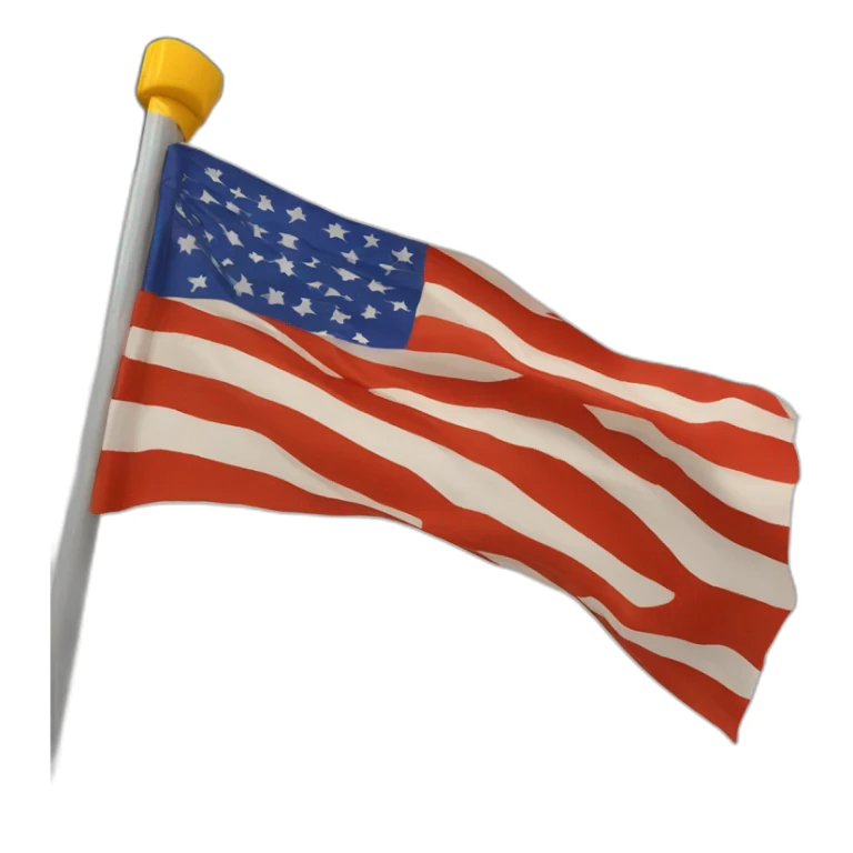 Drapeau rouge avec un motif de tigre sticker