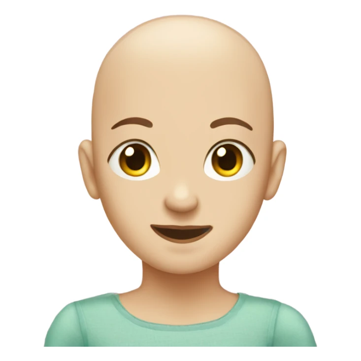 Bald teen in a tutu sticker