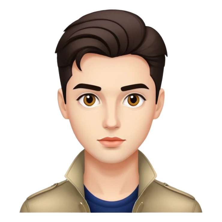 Alex Consani fashion model with stylish appearance and distinctive features sticker