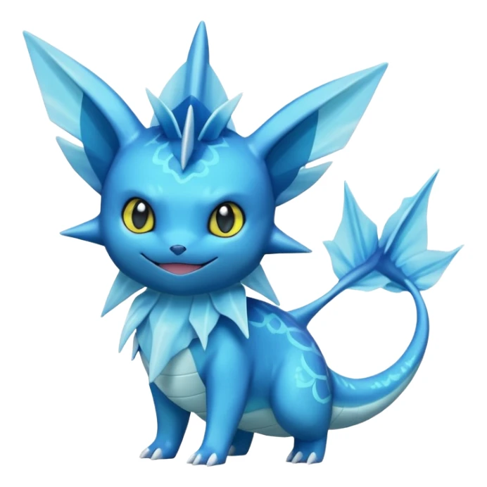Amaura-Gible-Vaporeon-Pokémon (full body) sticker