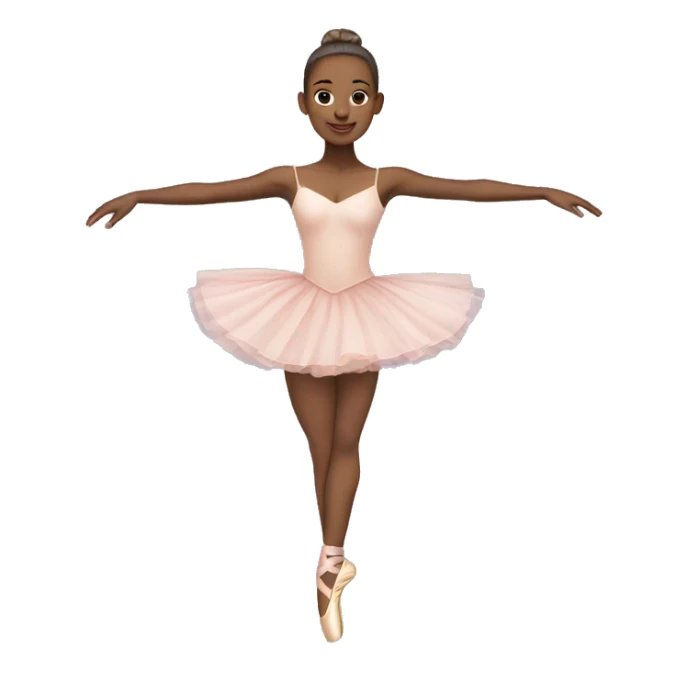 Dancer with pointe shoes and ballet outfit sticker