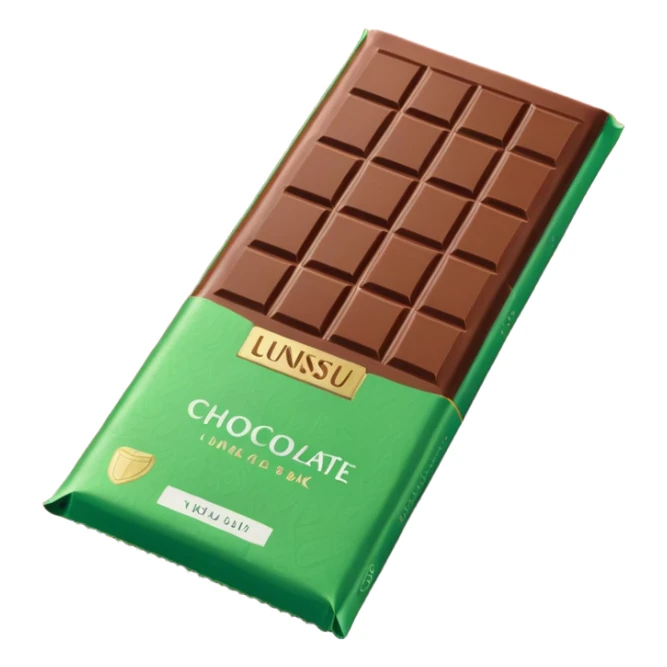 Rød-gul-grønn KVIKK LUNSJ sjokolade-bar sticker