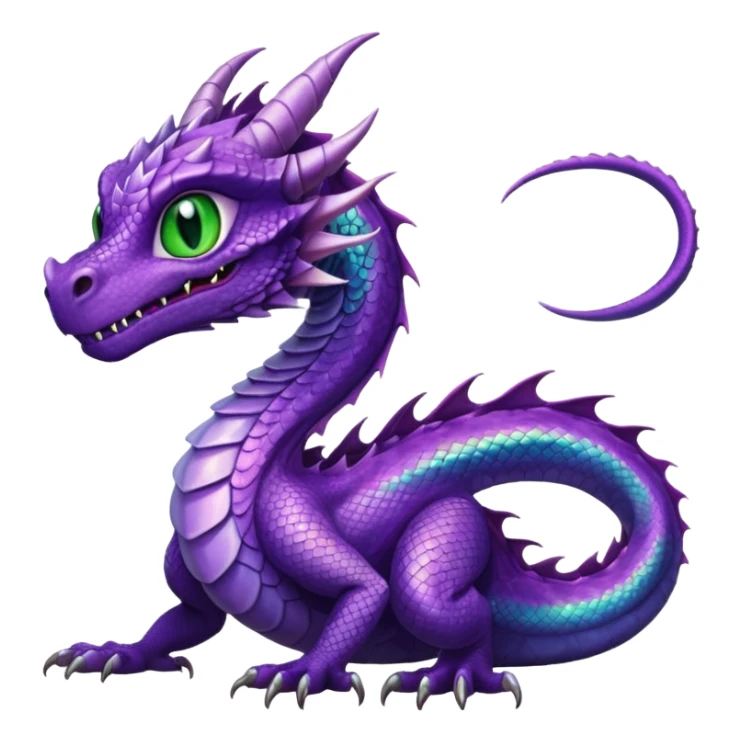 Female Purple Dragon sticker
