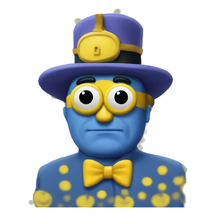 Blue meanie from the yellow submarine movie sticker