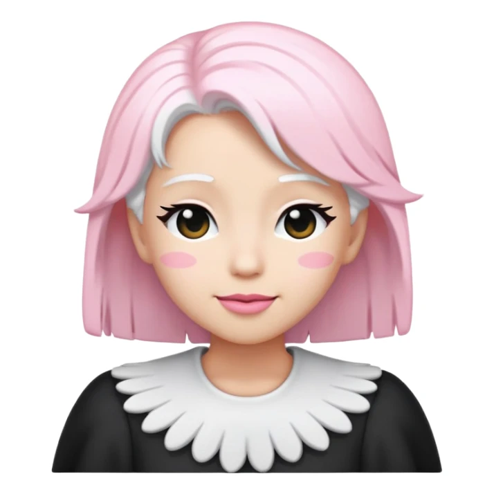 Angel Dust from Hazbin Hotel winking, emoji style sticker