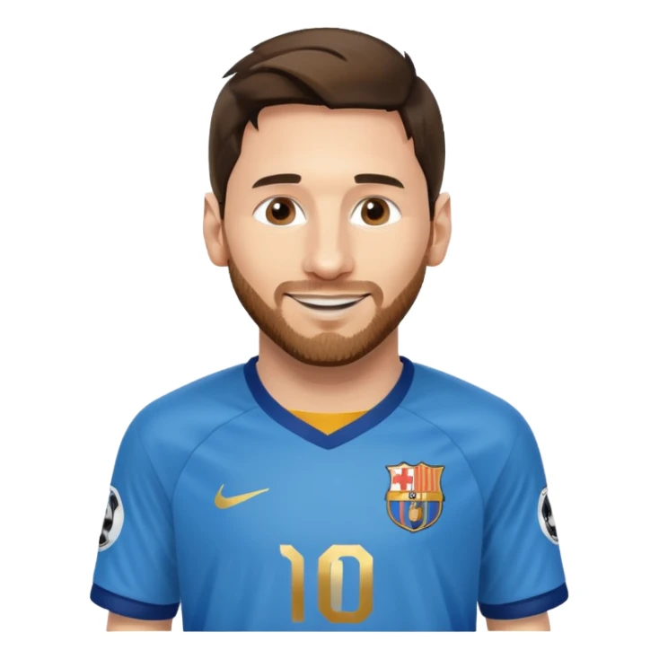 create a messi icon - inspired by airbnb category icons sticker