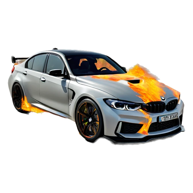 Bmw m3 competition 2022 en fuego sticker