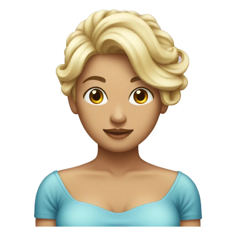 emoji feminino que saiu do banho com toalha na cabeca sticker