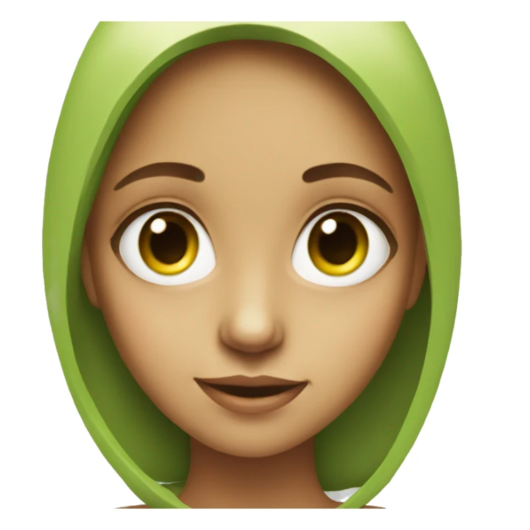 A girl with avocado eyes sticker